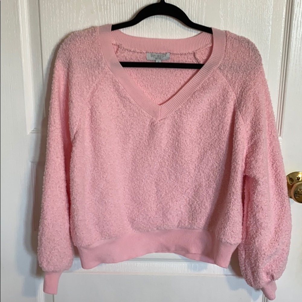Bright pink sweater